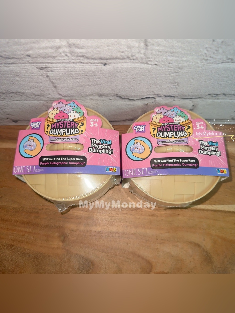 RMS Crazy Fun Purple Holographic Dumpling Squishy Bun Bundle